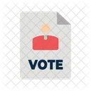 Pamphlet candidate information  Icon