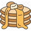 Pan Cakes Breakfast Icon