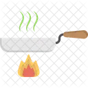 Pan Fire Cooking Icon