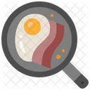 Pan Breakfast Bacon Icon