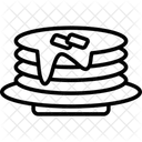 팬케이크 케이크 음식 아이콘