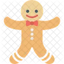 Pan De Jengibre Hombre Pelirrojo Galleta De Navidad Icono