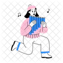 Pan Flute Instrumentalist Musician Icon