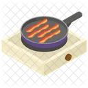 Pan Frying Bacon  Icon