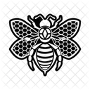 Panal De Abeja Insecto Tatuaje Icono