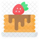 Pancake Cake Strawberry Icon