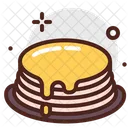 Pancake Honey Cake Dessert Icon
