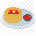 Pancake With Sauce  Icon