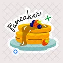 Pancakes Hotcakes Griddle Cakes Icon