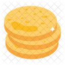 Flat Cakes Flapjack Pancakes Icon
