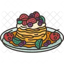 Pancakes Breakfast Dessert Icon