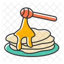 Pancakes with honey  Icon