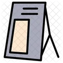 Stand Banner Pancarta Tablero Icono