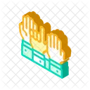 Mano Votacion Isometrica Icono