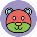Panda Face Bear Icon