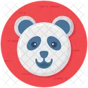 Panda Tier Pandagesicht Symbol