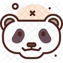 Panda Tier Kreatur Symbol