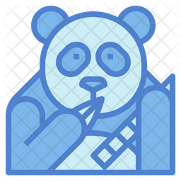 Panda Icon - Download in Dualtone Style