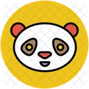 Panda Face Cartoon Icon
