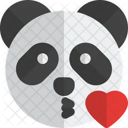 Panda Blowing A Kiss Emoji Icon