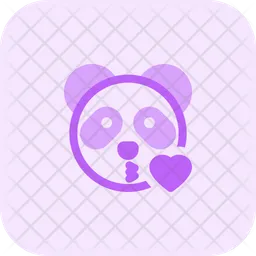Panda Blowing A Kiss Emoji Icon
