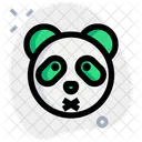 Panda Boca Cerrada Animal Fauna Icon