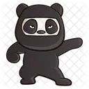 Panda che indossa un abito ninja  Icon