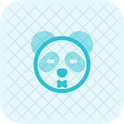 Download Free Panda Closed Eyes And Mouth Emoji Icon Of Flat Style Available In Svg Png Eps Ai Icon Fonts