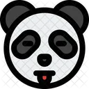 Panda Closed Eyes Tongue Icon