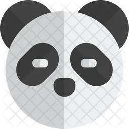 Panda Closed Eyes Without Mouth Emoji Icon