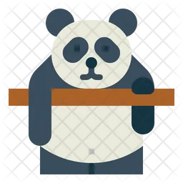 Panda colgando  Icono