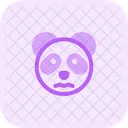 Panda Confounded Open Eyes Icon