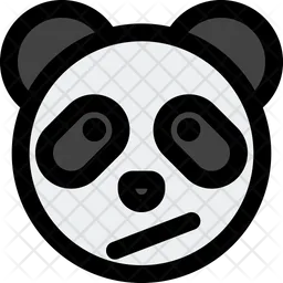 Panda confundido Emoji Icono