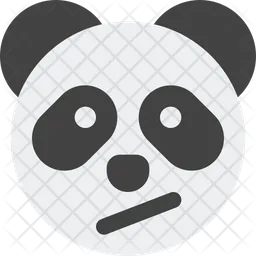 Panda confuso Emoji Ícone