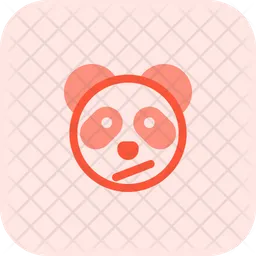 Panda confuso Emoji Ícone