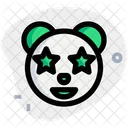 Estrela Panda Atingida Animal Vida Selvagem Icon