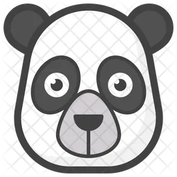 Panda Face Emoji Icon