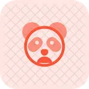 Panda Frowning Open Mouth Icon