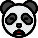 Panda Frowning Open Mouth Closed Eyes Icon