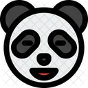 Panda Geschlossene Augen Grinsend Symbol