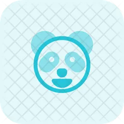 Panda Grinning Emoji Icon