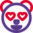 Panda Heart Eyes Icon