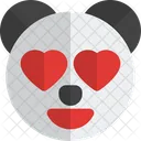 Panda Heart Eyes  Icon