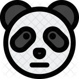 Panda Neutral Emoji Icon