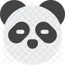 Panda Ojos Cerrados Sin Boca Icono