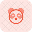 Panda Ojos Cerrados Sin Boca Icono