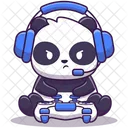 Panda Playing Game  Icon
