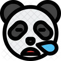 Panda roncando Emoji Icono