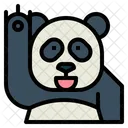 Panda saluda  Icono