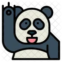 Panda Say Hi  Icon